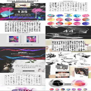 6套高品质的Photoshop笔刷合辑 [abr,png]