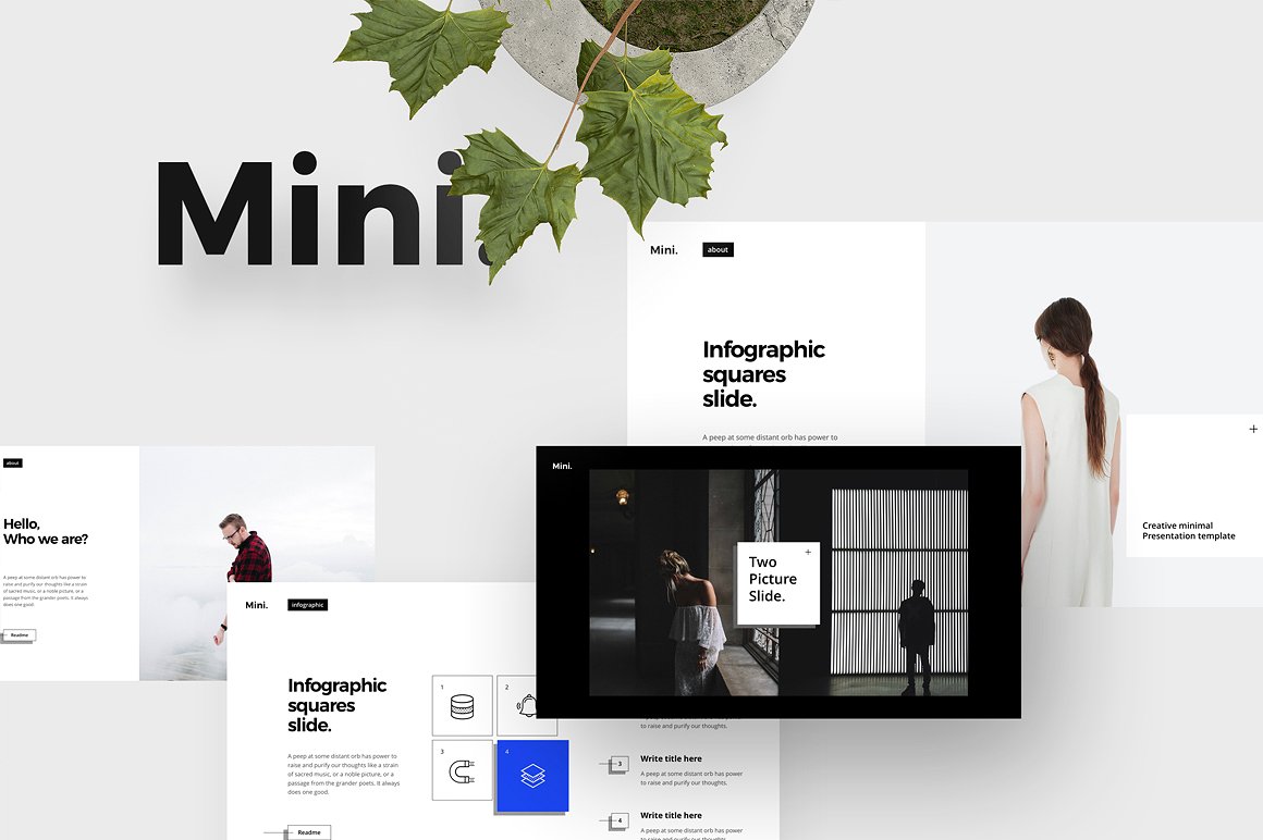 MINI Powerpoint Template 完美介绍自己或公司的PPT模板下载[ppt,pptx]