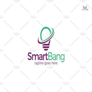 智慧灵感主题Logo模板 Smart Bang Logo插图1
