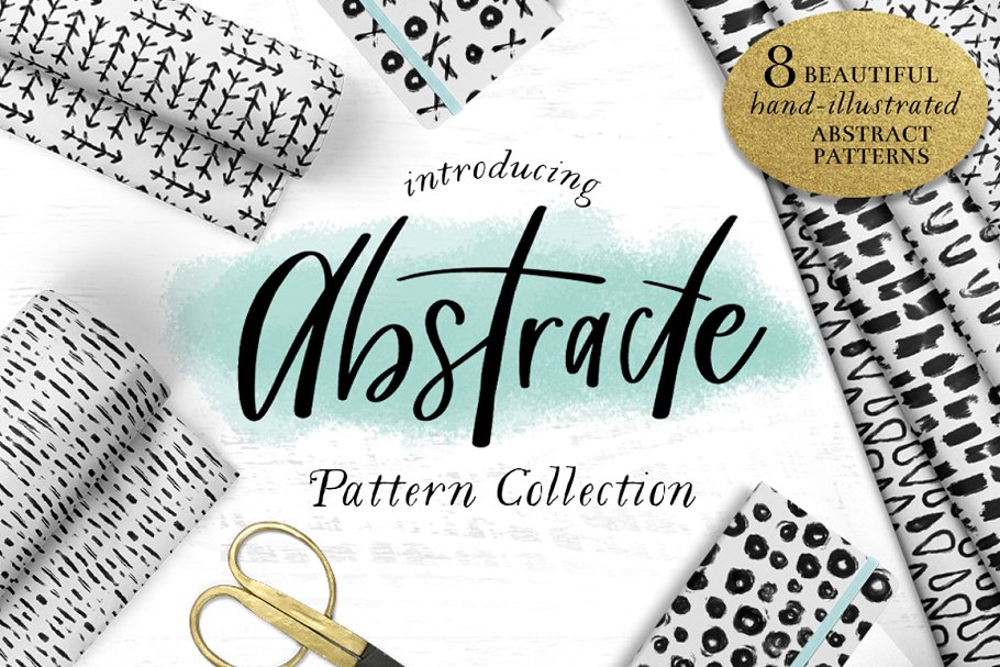 抽象黑白图案纹理 “Abstracte” Black and White Patterns