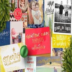 圣诞贺卡模板超级合集 Christmas Cards Templates Collection