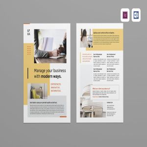 质朴实用类型品牌服务宣传海报设计模板 Flyer