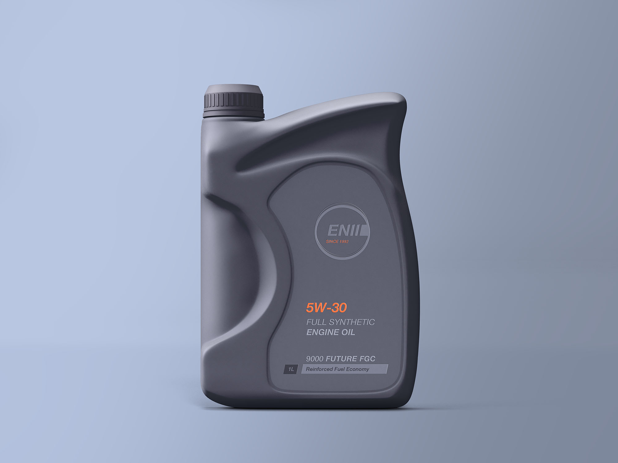 发动机机油瓶外观设计效果图样机模板 Engine Oil Bottle Mockup