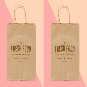 逼真的多用途手提袋环保袋纸袋VI样机展示模型mockups