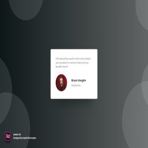 网站用户留言评论/意见反馈窗口设计模板Vol.7 Testimonial Vol 07 – Adobe XD