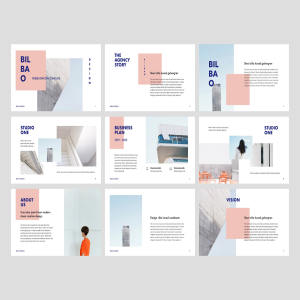 一流设计素材网下午茶：优秀的极简主义PPT模板下载[PPTX]