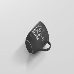 圆形光泽马克杯外观设计样机 Mug Mockup – Rounded插图2