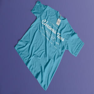 T恤印花图案设计平铺视图样机模板02 T-Shirt Mockup 02