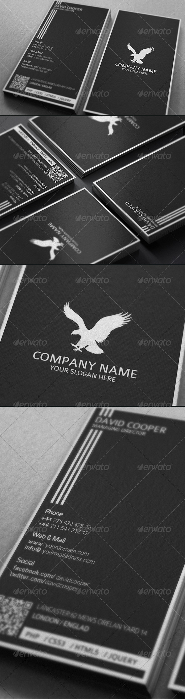 高端创意商务商业名片设计模板