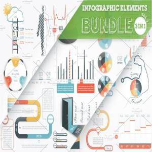 信息图表幻灯片设计元素素材 Infographic Elements Bundle