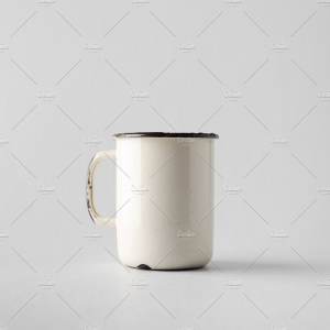 搪瓷茶杯样机模板 Enamel Mug Mock-Up Photo Bundle插图2