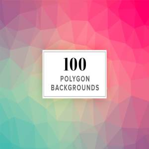 100个美丽的多边几何图形背景 *SALE* 100 Polygon Background Images