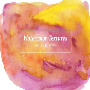 绚丽多彩水彩颜料肌理纹理背景套装 Multicolored Watercolor Pack