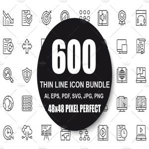 矢量线条图标素材包 Vector Line Icons