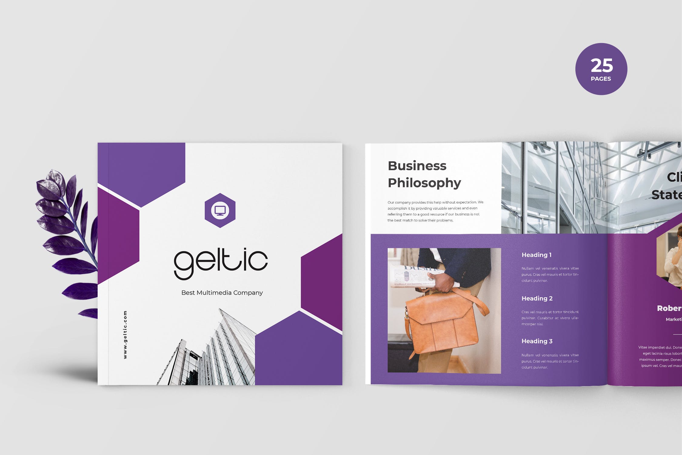 企业业务宣传折页宣传册设计模板 Geltic – Business Portfolio Template