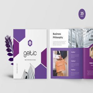 企业业务宣传折页宣传册设计模板 Geltic – Business Portfolio Template