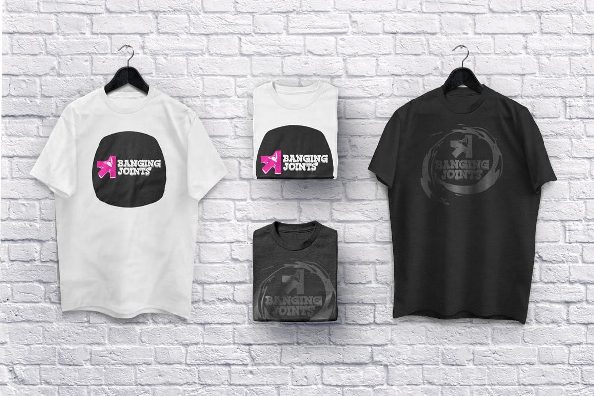 时尚品牌T恤系列服装样机 T Shirt Collection Mockup