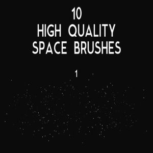 10个逼真的星空绘制PS画笔笔刷 Space Brushes插图2
