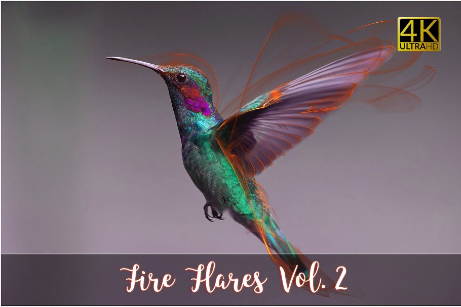 4K分辨率火焰耀斑叠层背景 4K Fire Flares Overlays Vol. 2