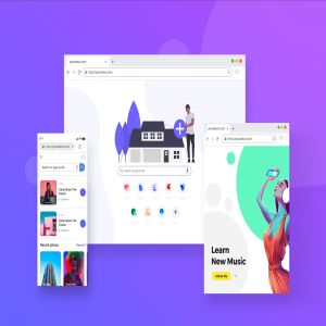 浏览器界面网页设计效果预览样机模板 Browser Window Frame Mockups