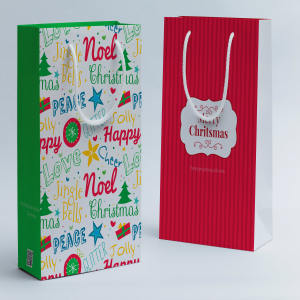 品牌购物袋购物纸袋定制设计效果图样机05 Shopping Bag Mockup 05