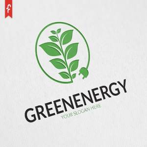 绿色能源清洁能源主题Logo模板 Green Energy Logo插图1