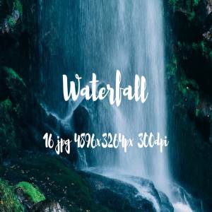 瀑布飞泻高清照片素材 Waterfall photo pack