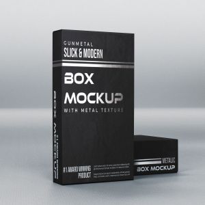 精品包装盒设计效果图样机模板 Realistic Box Mock-Up Template