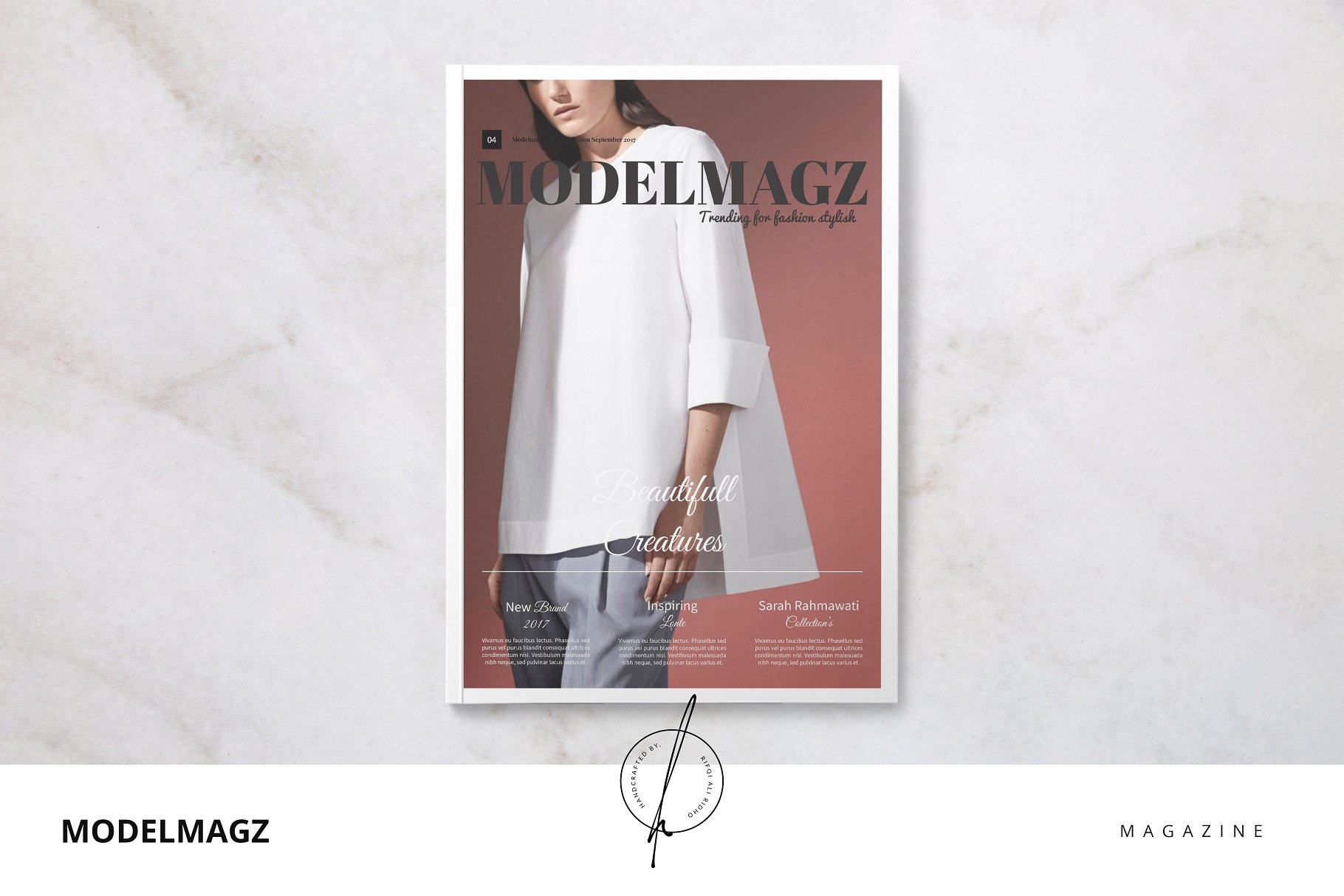 现代时尚主题杂志模板 Modelmagz Magazine