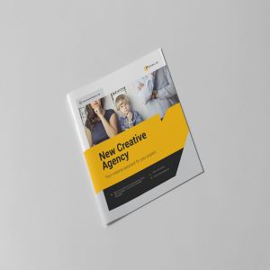 方形创意策划企业介绍宣传画册设计模板 Malibu Brochure Square