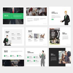 简约风格的主题演讲PPT模版