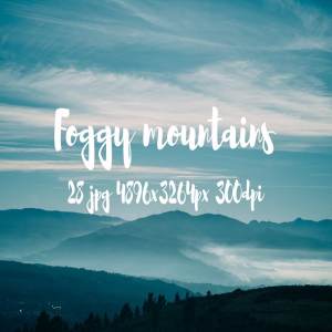 云雾缭绕山谷高清摄影素材合集 Foggy Mountains photo pack