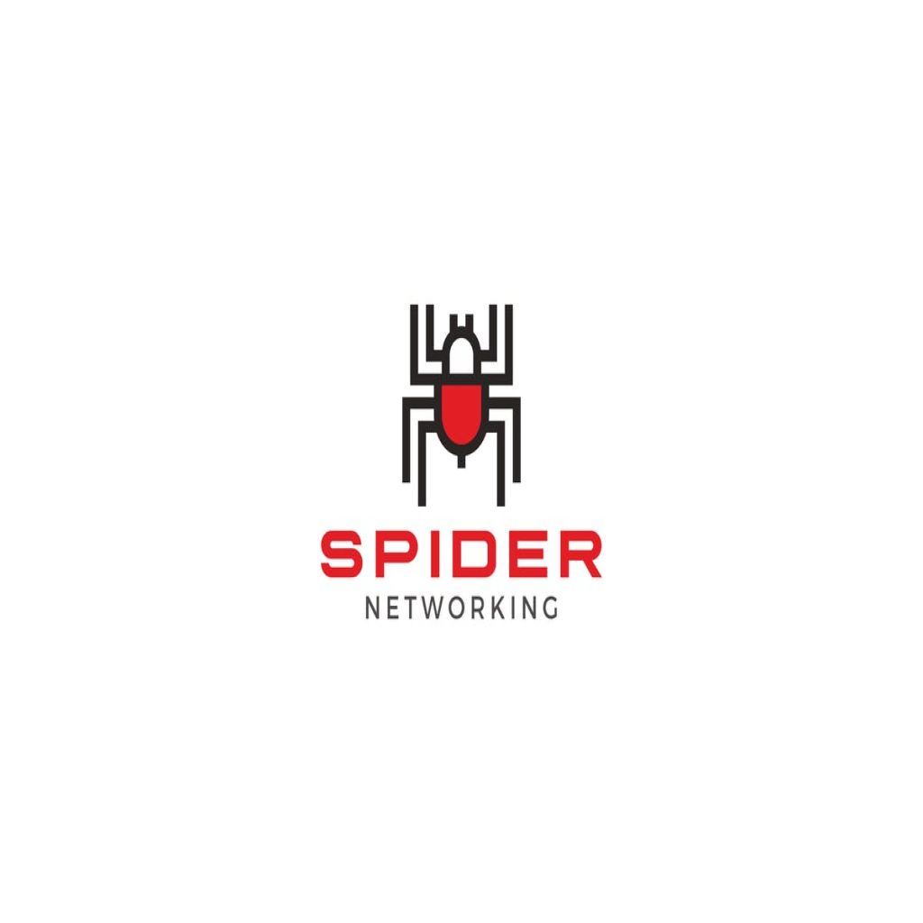 蜘蛛图形创意Logo设计模板 Spider Logo插图