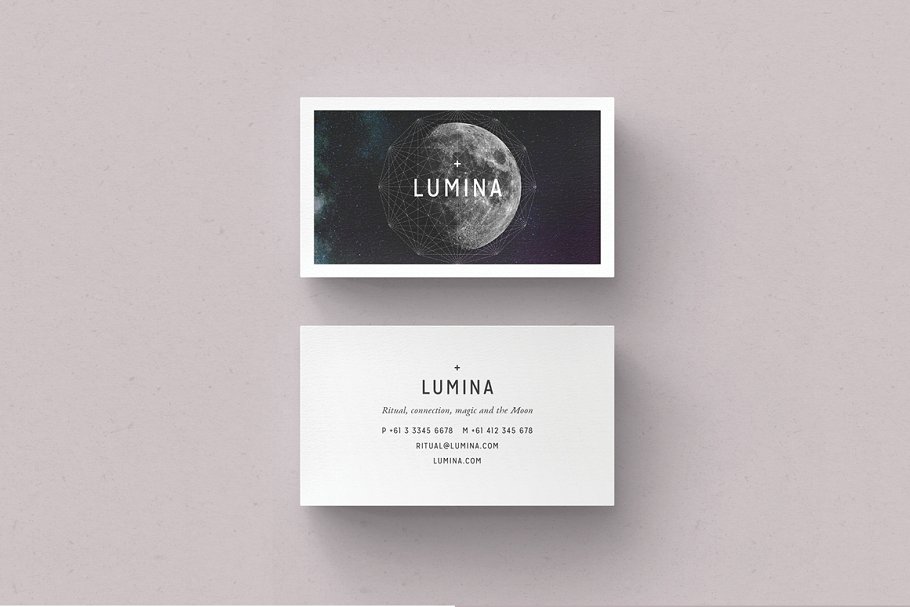 高大上品牌企业名片模板 LUMINA Business Card Template