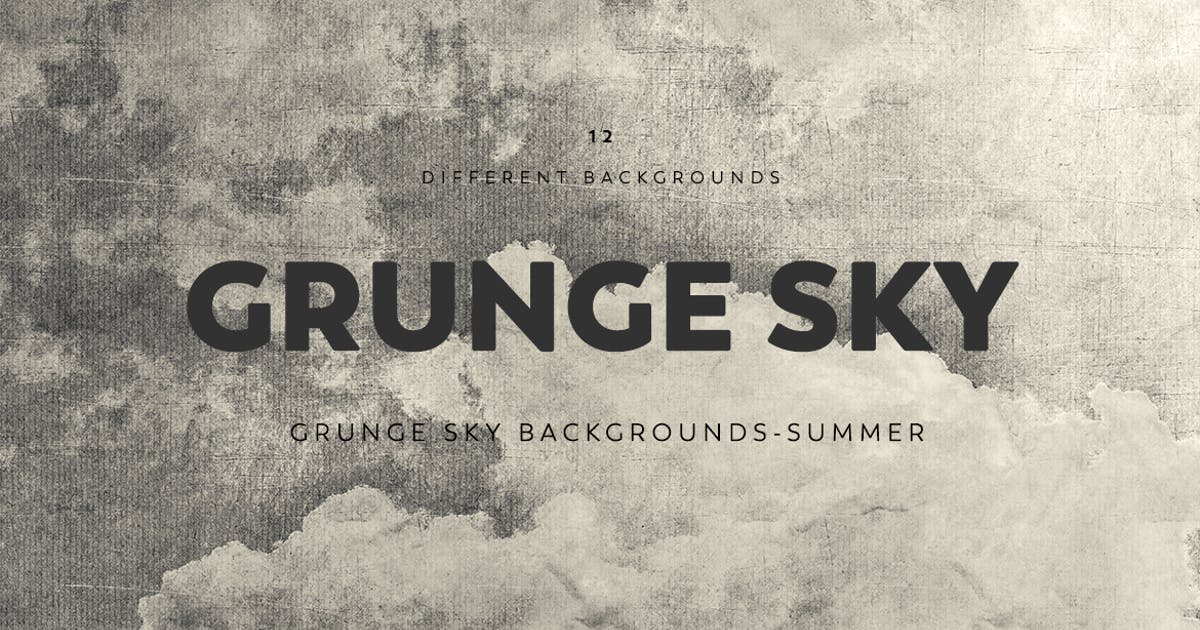 12款高清复古怀旧风天空背景素材 Grunge SKY Backgrounds
