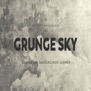 12款高清复古怀旧风天空背景素材 Grunge SKY Backgrounds