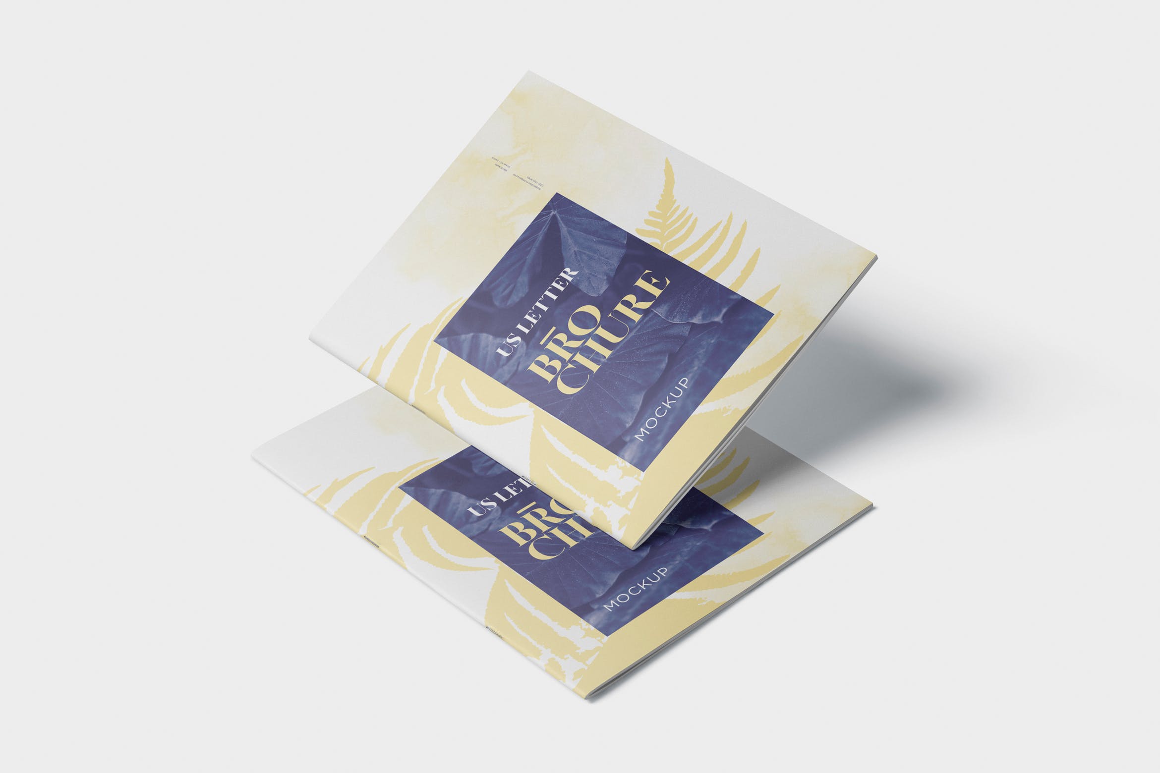 美国信纸尺寸杂志画册设计效果图样机 US Letter Brochure / Magazine Mock-Up