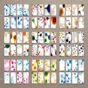 创意分子结构宣传册设计模板 Big Pack Molecular Templates