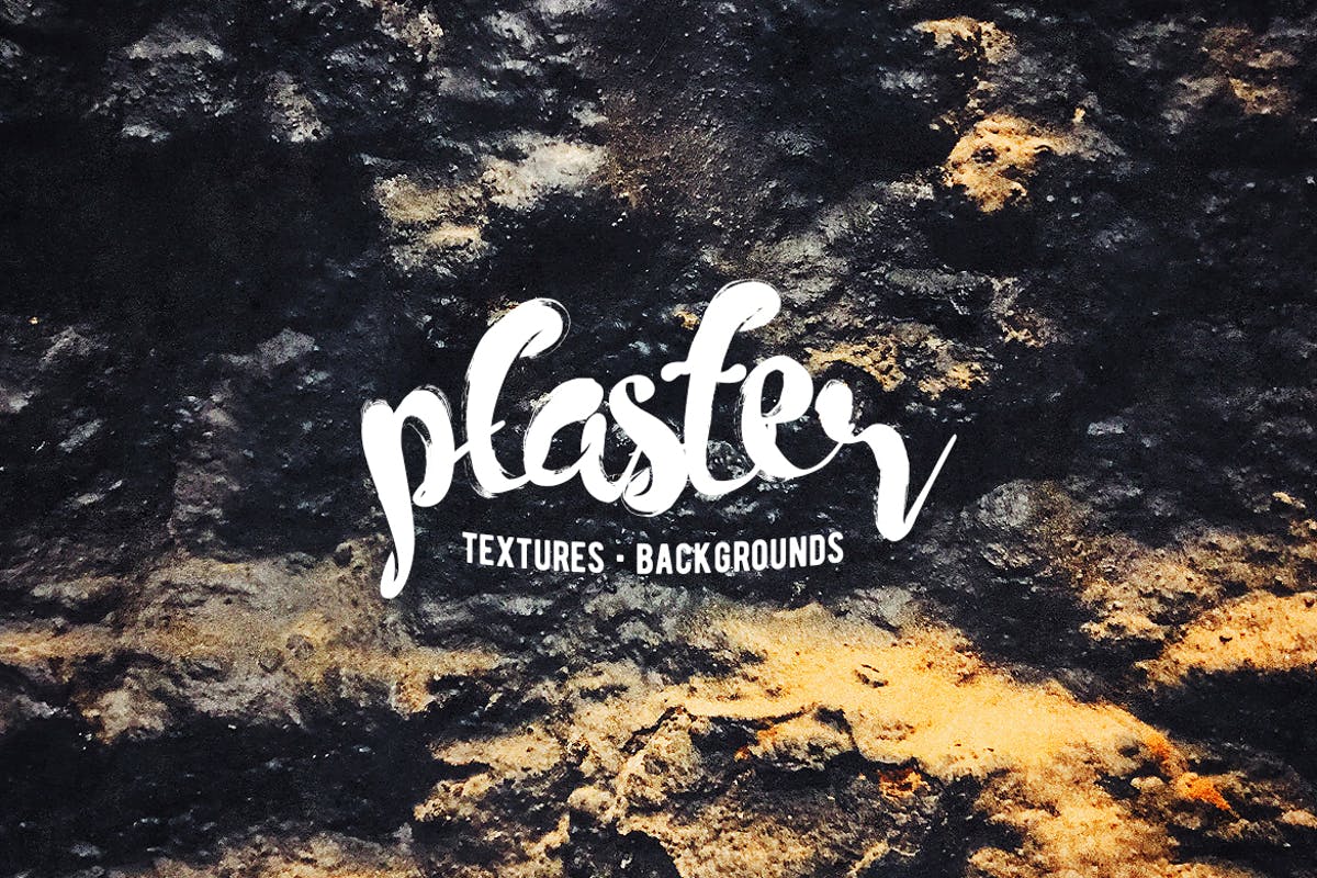 旧污迹灰泥苔藓/石膏纹理背景 Old Grunge Plaster Texture Backgrounds