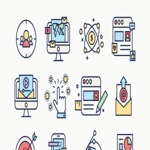 APP应用程序彩色线条图标 Line Apps Color Icons