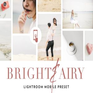 温馨明亮浅色调照片效果LR预设 Bright and airy Lightroom Mobile Preset