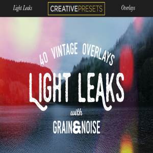 40款复古怀旧风格漏光照片效果叠层纹理 Light Leaks Overlays