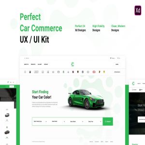 汽车媒体网站&汽车社区网站设计UX/UI设计套件 Perfect Car Commerce UX / UI Kit
