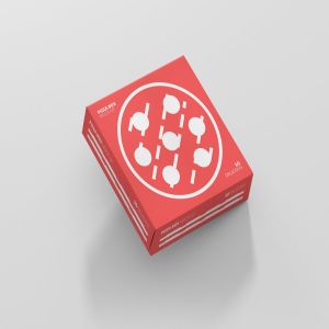 美味披萨外带包装盒子样机模板 Pizza Box Mockup – Double Pack Supermarket Edition