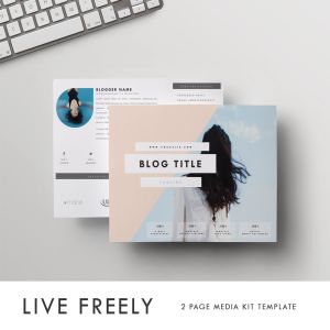 博客/Vlog品牌推广设计模板 Media/Press Kit Template  | “Live Freely”插图4