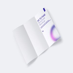A4尺寸三折页宣传传单设计效果图样机01 A4 Trifold Brochure Mockup 01