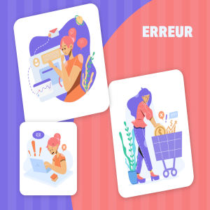 一流设计素材网下午茶：APP常用异常错误插画创意合集素材下载[Sketch,XD,fig,AI]