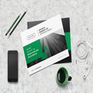 极简主义的公司介绍类小册子设计模板下载[indd]