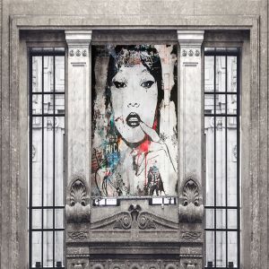 户外楼体广告牌海报效果图样机 Stylish Poster Mock-up