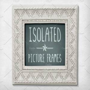 经典画框相框样机PSD模板 Isolated Picture Frames 2